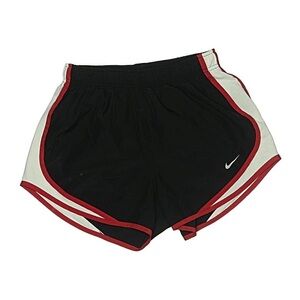 Nike Women's Dri-Fit Tempo Running Short | Black Red and White